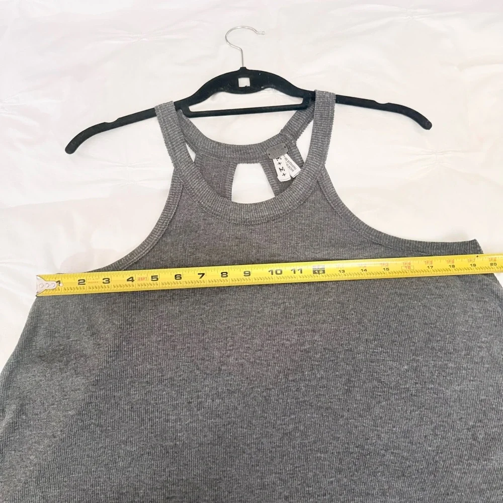 NWOT FREE PEOPLE WE THE FREE GRAY RACERBACK TANK TOP—PRISTINE, NEVER WORN! - Picture 8 of 11